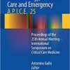 Anaesthesia Pharmacology Intensive Care and Emergency
