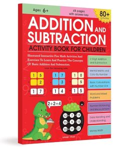 Addition and Subtraction Activity Book For Children