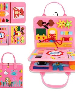 KolorFish Busy Board for Toddlers,Montessori Toys for Boys Girls 1 2 3 Year Old,Early Educational Activity Baby Sensory Toy,Autism Busy Book