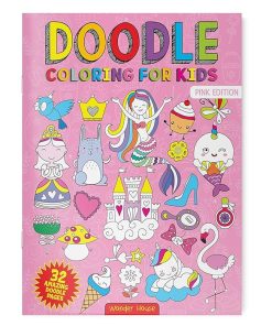 Doodle Coloring For Kids - Pink Edition