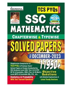 SSC TCS PYQs Mathematics Chapterwise & Typewise Solved Papers 11950+ Till - December 2023 (Stat. & Probab.) (Detailed & Short Sol.)