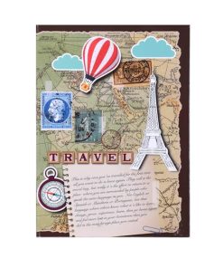Doodle Travelogue Paper Based Hard Bound Travel Journal Diary