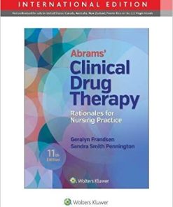 Abrams Clin Drug Therapy 11 Edition