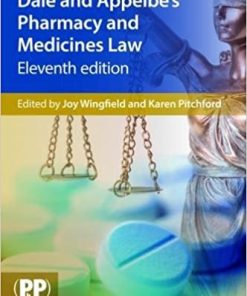 Dale and Appelbe's Pharmacy and Medicines Law 11th Edition